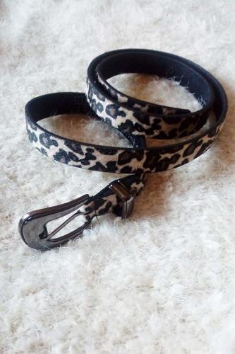 Slim Leopard Belt